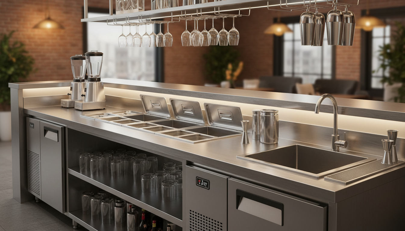 Quầy Pha chế inox 