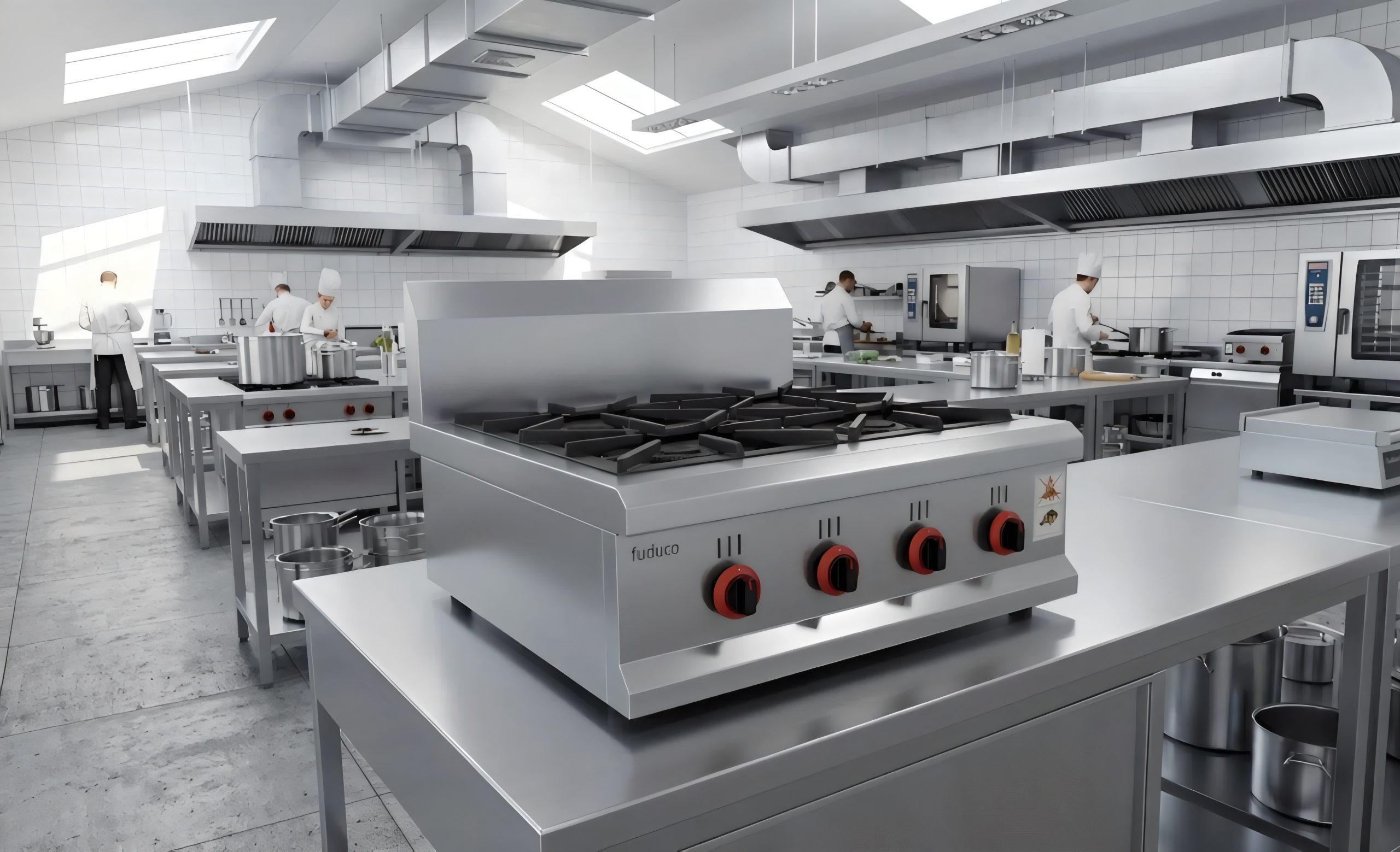 Bếp âu 4 họng không chân, để bàn