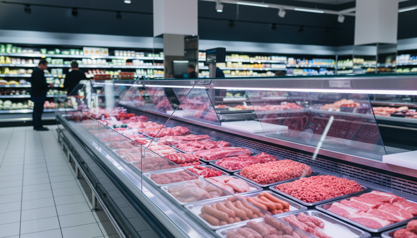 Tủ trưng bày thịt - 1 chế độ