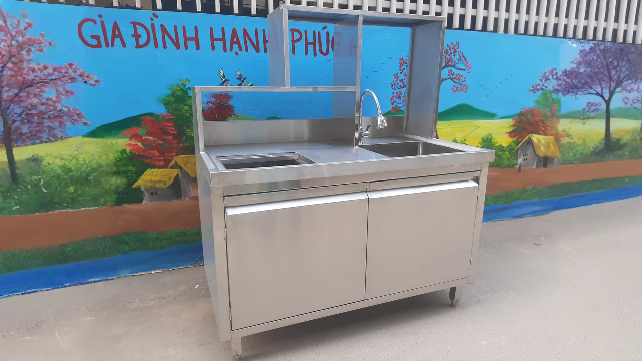 Quầy pha chế inox 1m2