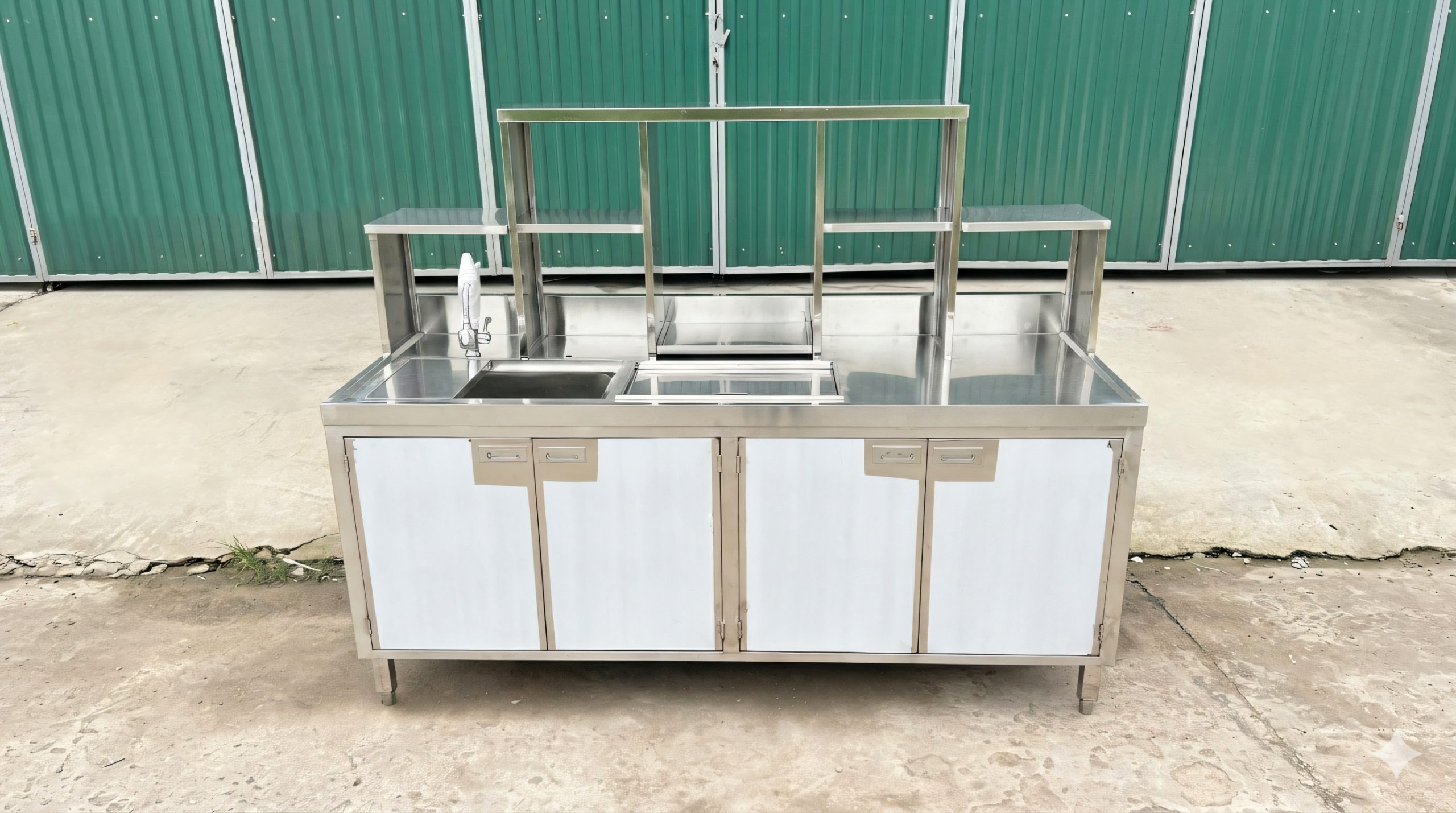 Quầy pha chế inox 1m8