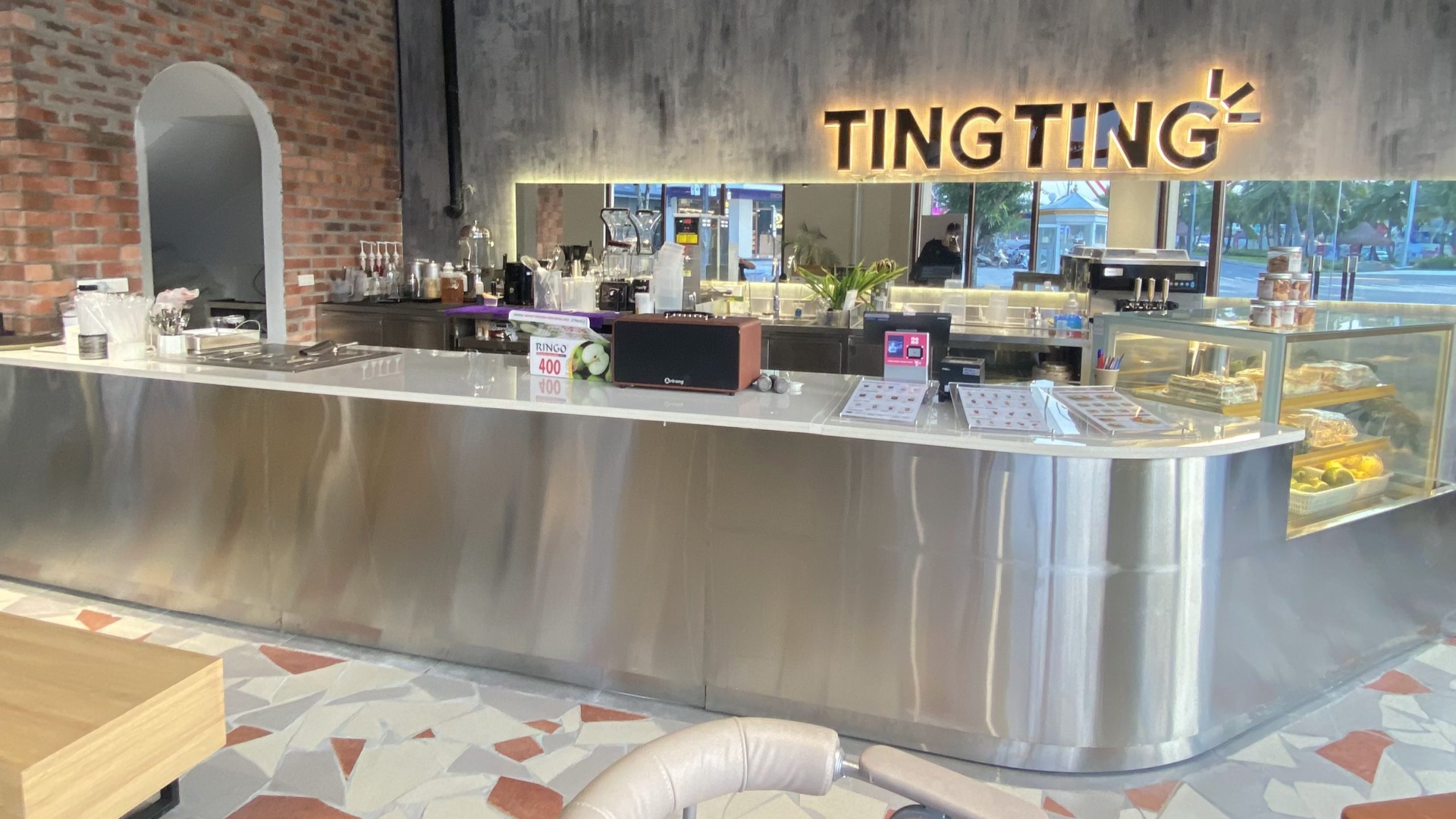 Quầy inox quán cà phê