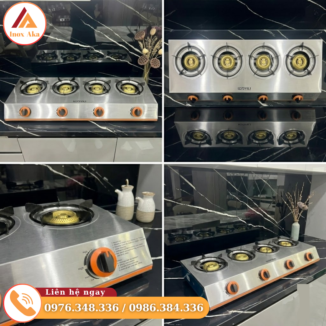 Bếp nấu mì cay -  cơm niêu 4 họng