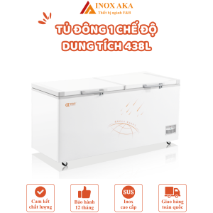 Tủ Đông 1 Chế Độ Đáy Phẳng 438L