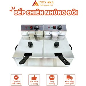 Bếp chiên nhúng đôi - dùng điện