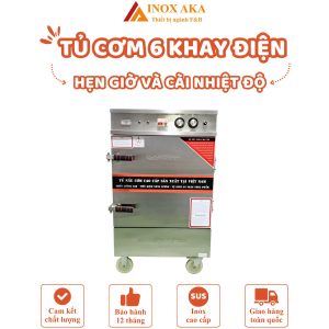 Tủ cơm 6 khay điện - hẹn giờ