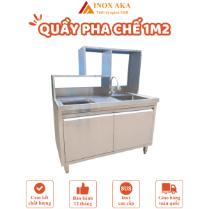 Quầy pha chế inox 1m2
