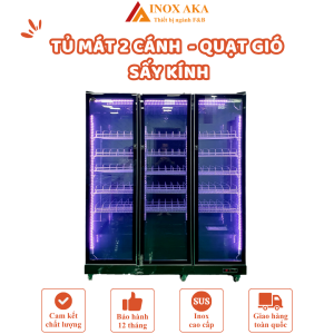 Tủ mát 3 cánh quạt gió - sấy kính