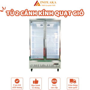 Tủ 2 cánh kính quạt gió