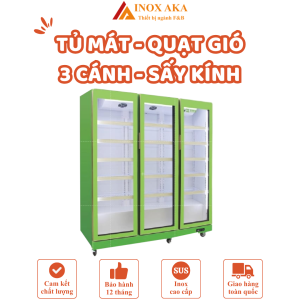 Tủ mát quạt gió 3 cánh - sấy kính