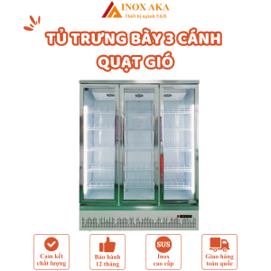 Tủ trưng bày 3 cánh quạt gió