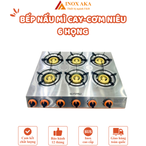 Bếp nấu mì cay - 6 họng vuông