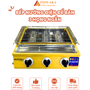 Bếp nướng điện để bàn - 3 họng ngắn