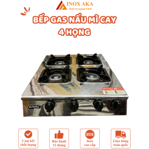 Bếp nấu mì cay -  cơm niêu 4 họng