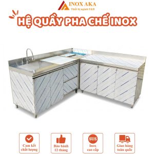 Hệ quầy pha chế inox